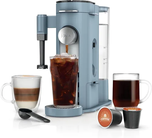 Vista 12 de [Usado] Ninja Cafetera Una sola porción Prepara con cápsulas de café y molidos Compatible con cápsulas de café K-Cup 4 estilos