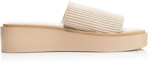 Vista 4 de FITORY Sandalias de plataforma de punto para mujer, cómodas sandalias de cuña para verano, talla 6-11