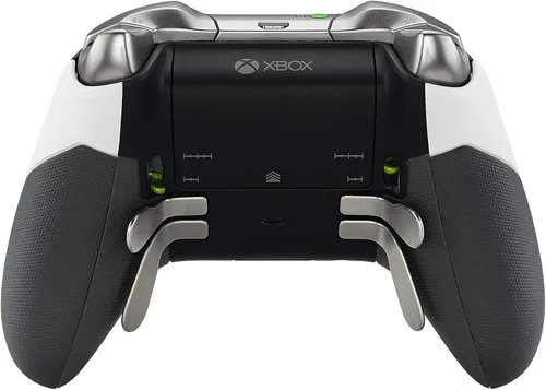 Vista 4 de eXtremeRate Piezas de agarre de goma para el controlador Xbox Elite, rieles laterales derechos e izquierdos, agarres de mango trasero, paneles