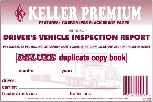 Vista 4 de Libro de reportes de inspección del vehículo del conductor J.J. Keller 1854