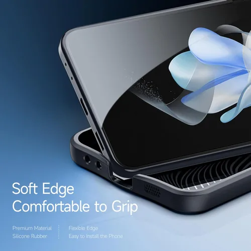 Vista 7 de Funda para Galaxy Z Flip 5 (2023), [protector de pantalla integrado] compatible con protección MagSafe a prueba de golpes, funda magnética mate