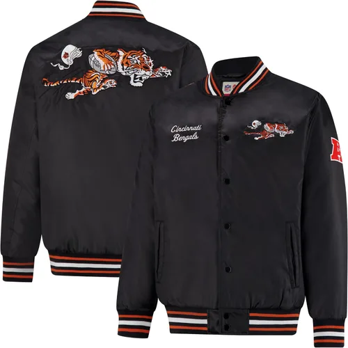 Vista 10 de Ultra Game Chaqueta de satén oficial de la NFL Supreme Heritage para hombre