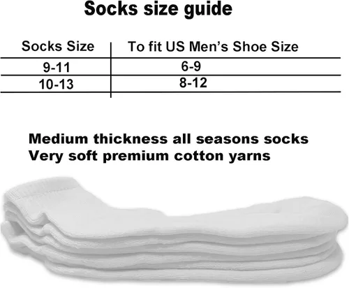 Vista 4 de Glory Max 6 pares de calcetines tobilleros de algodón sólido para hombre con amortiguación