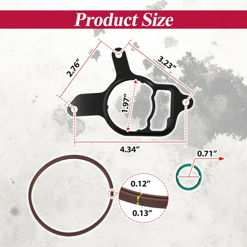Vista 2 de Kit de sello de bomba de vacío de 2,5 L/sellos de dirección asistida de reconstrucción compatibles con Volkswagen Jetta, Beetle, New Beetle, Golf