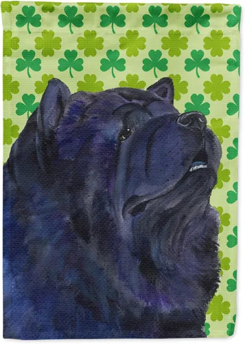 Vista 34 de Caroline's Treasures SS4442GF Affenpinscher Bandera de jardín con retrato de trébol del día de San Patricio para buzón, bandera decorativa
