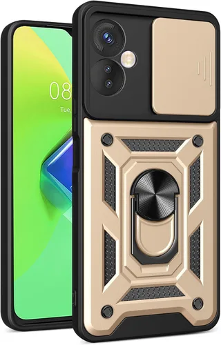 Vista 98 de Compatible con Tecno Camon 18P Bracket Shell, Slide Camera Lens Cover Case Azul