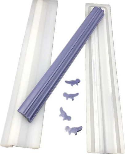 Vista 5 de Columna de tubo de mariposa molde de jabón de silicona para velas Molde de pastel de caramelo de chocolate incrustar suministros de fabricación