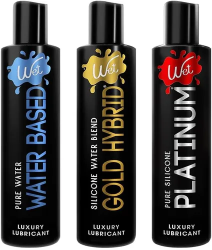 Vista 11 de Wet Uranus - Lubricante anal de silicona Fórmula de deslizamiento de larga duración, ultra delgada y resistente al agua para hombres, mujeres