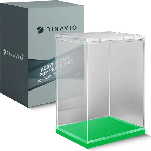 Vista 9 de Dinavio Crafthouse Funko Pop Protector – vitrina de acrílico – Diseño apilable resistente – Estuche de 0.157 in para figuras de vinilo de 4 pulgadas