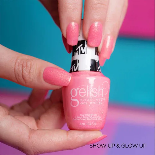 Vista 4 de Gelish MINI MTV Collection - Esmalte de uñas de gel sin TPO, muestra y resplandece, 0.3 onzas líquidas