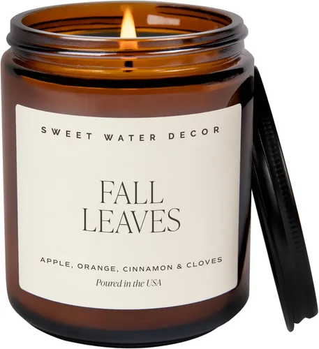 Vista 17 de Sweet Water Decor Vela en rollo de canela, aromas de otoño e invierno, tarro ámbar de 9 onzas Cinnamon, Icing & Buttery Pastry Scented Soy Wax