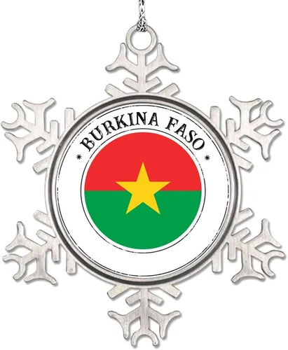 Vista 10 de Adorno de copo de nieve con bandera de Bolivia, adornos de árbol de Navidad, recuerdo de ciudad rural, adornos de Navidad personalizados 2022