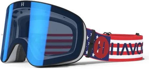 Vista 14 de Havoc Racing Magnetic Frameless Goggles - For Motocross, Dirt Biking, Snowboarding, ATV, & UTV - UV Blocking Anti-Fog Goggles