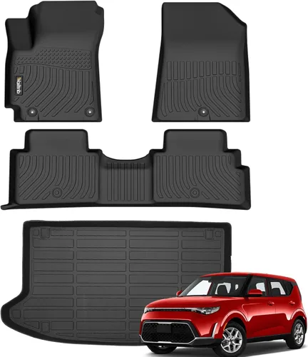 Vista 241 de Tapetes de piso para todo clima y forro de carga con respaldo para Chevrolet Suburban de 7 asientos 2021-2025 / GMC Yukon XL de 7 asientos