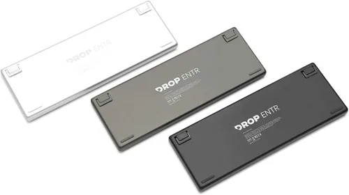 Vista 5 de DROP Teclado mecánico ENTR - Funda de aluminio sin llave teclas PBT de doble brillo N-Key Rollover USB-C LED retroiluminado blanco interruptores