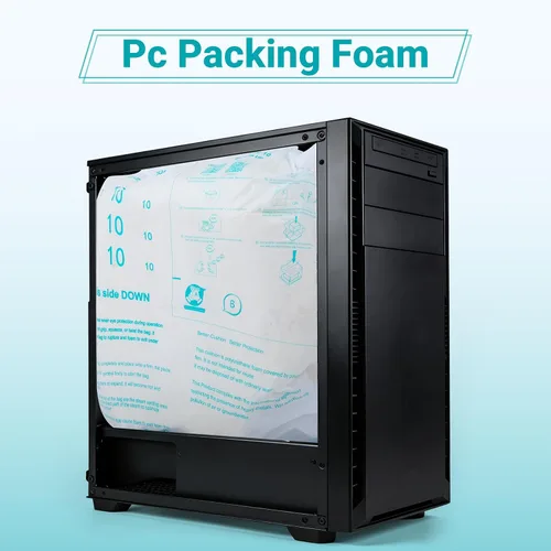 Vista 5 de 10 unidades de espuma expansible de 18 x 23 pulgadas para PC y artículos de forma irregular, espuma protectora autoadaptable para envío