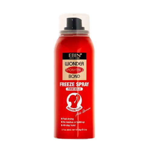 Vista 11 de EBIN NEW YORK Wonder Tail Bond - Aerosol de congelación de fijación extrema, cabello grueso, 2.7 onzas, sujeción de larga duración, control