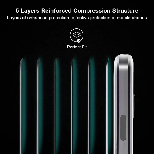 Vista 6 de Funda compatible con Realme GT Master Edition transparente, marco de metal delgado magnético, vidrio templado de doble cara, transparente, a prueba