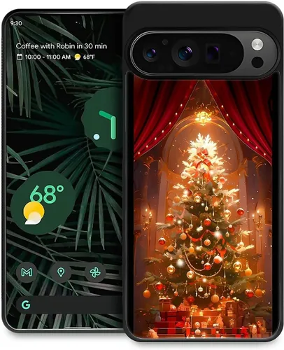 Vista 91 de Funda compatible con Google Pixel 4A 5G, Nochebuena, Google Pixel 4A 5G, delgada, suave, a prueba de golpes, TPU para mujeres y niñas, niños, funda