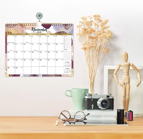 Vista 6 de Calendario de pared 2026 – 11 x 8.5 pulgadas, calendario 2026, calendario mensual de pared 2026 de enero de 2026 a diciembre de 2026, calendario