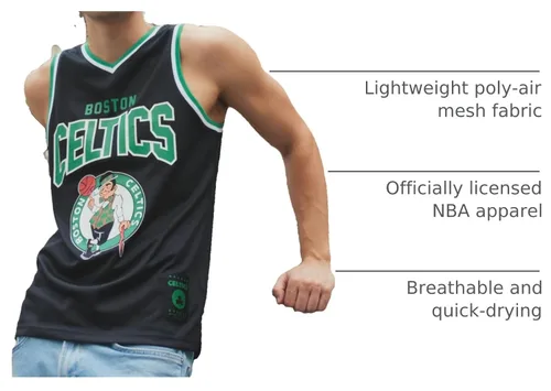 Vista 6 de Ultra Game Camiseta sin mangas sin mangas oficial de la NBA oficial de la NBA para hombre - Negro