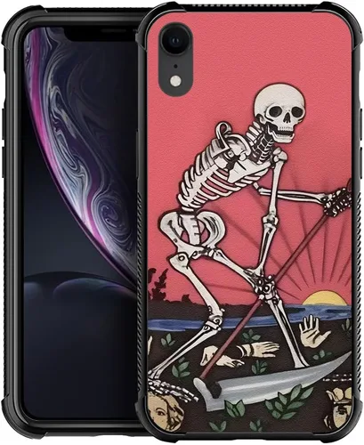 Vista 22 de CARLOCA Funda compatible con iPhone XR, iPhone XR para niños, hombres y jóvenes, diseño de nebulosa espacial, a prueba de golpes, antiarañazos