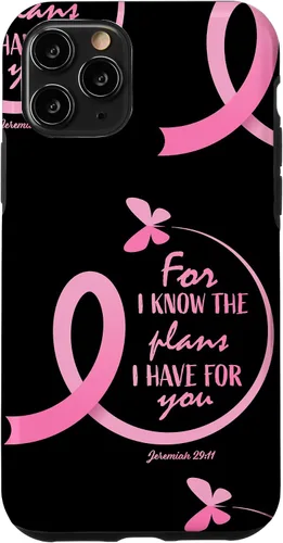 Vista 29 de Breast Cancer Gifts Women Mom Jeremiah 29 11 Butterfly Phone Case for iPhone 17