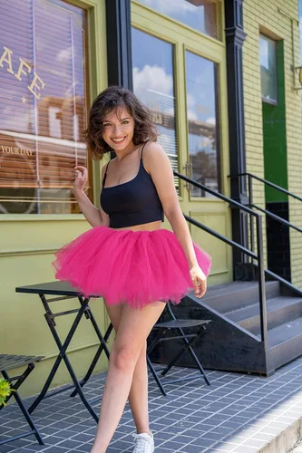 Vista 40 de Simplicity - Falda tipo tutú clásica de 5 capas para mujer