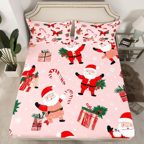 Vista 29 de Erosebridal Divertida sábana bajera ajustable de Halloween para niños, lindo juego de ropa de cama de calabaza fantasma, decoración de Halloween