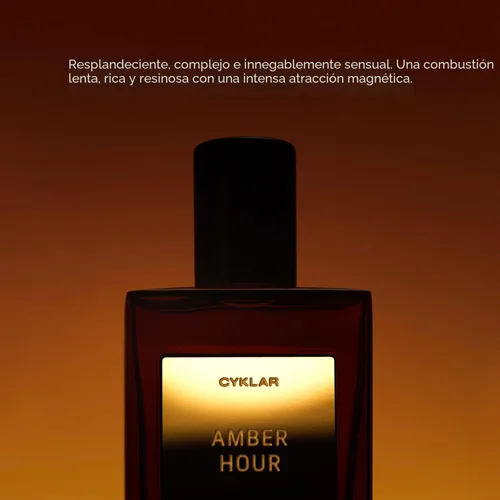 Vista 3 de CYKLAR Aceite de perfume para la piel – Aroma de hora ámbar – Fragancia de perfume rica y picante con notas de grano Palo Santo y Tonka – Apto