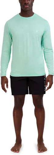 Vista 5 de Spyder Mens Long Sleeve Rashguard Quick-Dry Swim Shirt Sun Protection, Performance Top