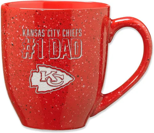 Vista 57 de Rico Industries NFL Football #1 Dad 16 oz Team Color Laser Engraved Ceramic Coffee Mug