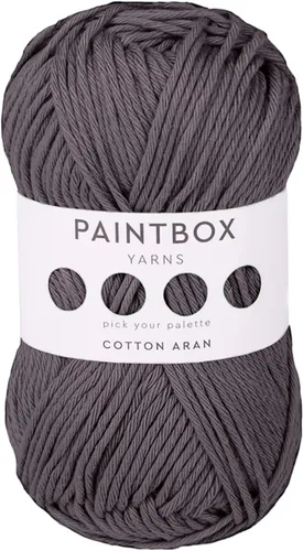 Vista 36 de Paintbox Yarns 100% algodón Aran, 50 g (1.76 oz), 85 m (93 yardas) - Lana blanca en cartón para crochet, tejer - Suave, ligera para suéter, ropa