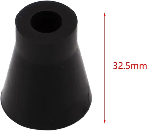 Vista 3 de 3 Pieces Drum Feet Covers Drum Hardware Stand Replacement Rubber Slipcover Non Slip PP Material Protector Suitable for Drummers Rehearsal Music