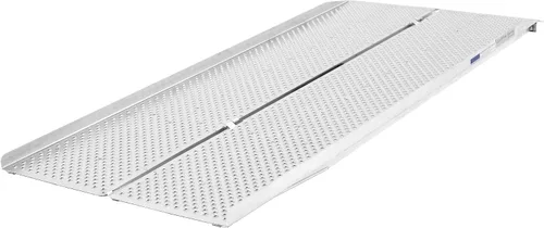 Vista 11 de Silver Spring - Rampa ligera para sillas de ruedas (plegable, de un solo pliegue, 61 cm) 24" L x 30" W, folding, portable, non-slip punch plate