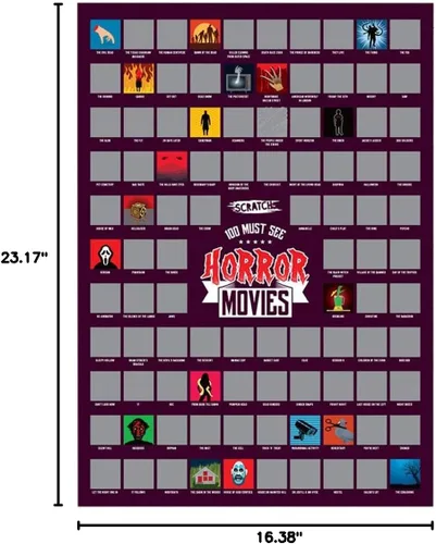 Vista 3 de #winning A2 - Póster de pared para rascar (debe ver películas de terror)