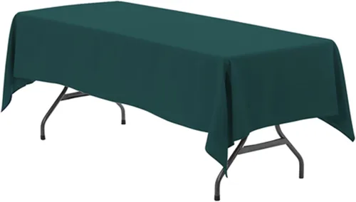 Vista 59 de Your Chair Covers - Mantel rectangular de poliéster sin costuras de alta calidad de 60 pulgadas de ancho x 102 pulgadas de largo - Negro - Mantel
