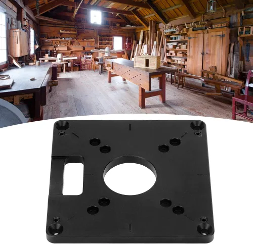 Vista 3 de Oumefar 6 unids/set aleación de aluminio fresado Flip Board recortadora Flip Board Router mesa Insertar placa para máquinas de recorte