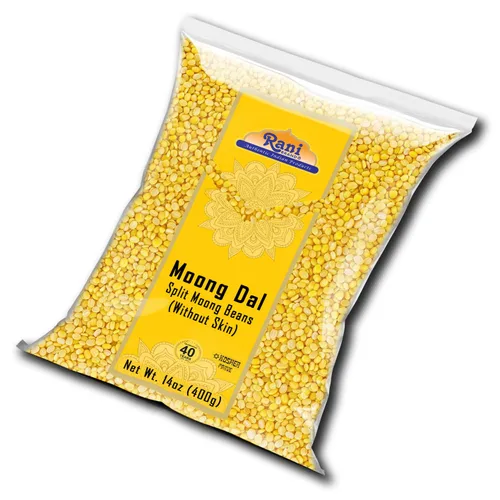 Vista 9 de Rani Moong Dal (frijoles mung partidos sin piel) Lentejas indias 14 oz (400 g) ~ Todo natural Apto para celíacos Sin OGM Kosher Vegano