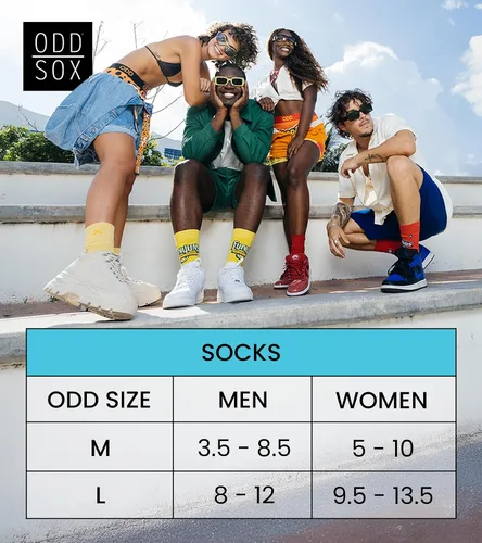 Vista 7 de Odd Sox, Calcetines divertidos para hombre, aperitivos de nachos, doritos, gueos, estampados Funyun