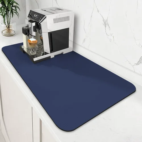 Vista 30 de Tapete de café súper absorbente para secar platos, tapete para barra de Caqui