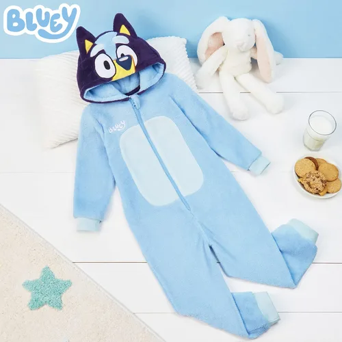 Vista 2 de Bluey Pijamas de forro polar para niños y niñas