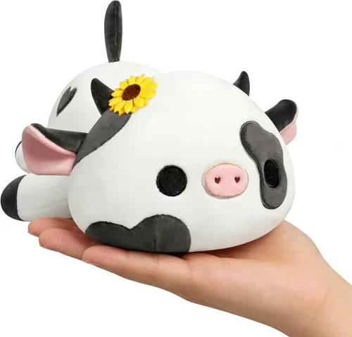Vista 16 de Onsoyours Lindo peluche de vaca, suave peluche de aguacate amoroso, juguete de peluche esponjoso, almohada de aguacate, regalo para niños