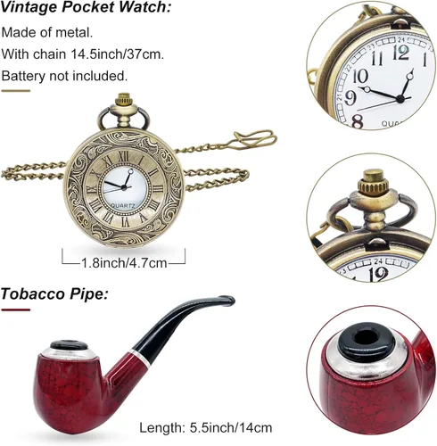 Vista 4 de Juego de accesorios de disfraz para hombre de los años 20, gran disfraz de gángster de Gatsby para hombres, disfraces de los años 20, sombrero