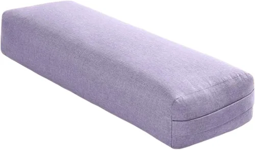 Vista 6 de Generic Cojín de apoyo prémium para yoga para mayor comodidad, almohada de meditación rectangular larga con asa de transporte