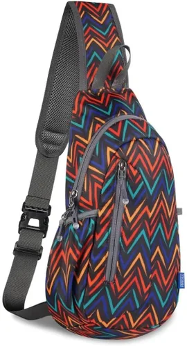 Vista 24 de TITECOUGO Bolso bandolera pequeño, mochila cruzada ligera para hombres y mujeres, bolsa de hombro para deportes y exteriores
