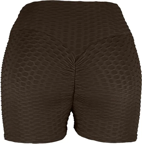 Vista 3 de Women Scrunch Butt Yoga Shorts Yoga Running Booty Contour Gym Shorts Stretch Honeycomb Skinny Workout Sport Hot Shorts