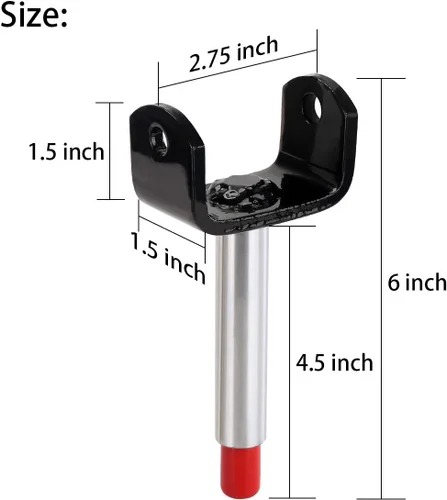Vista 3 de 10L0L Kit de reparación de pasadores delanteros para carrito de golf para Club Car DS 1981-Up, OEM # 1016386 1010150 1016389 8067 7048 (paquete de 2)