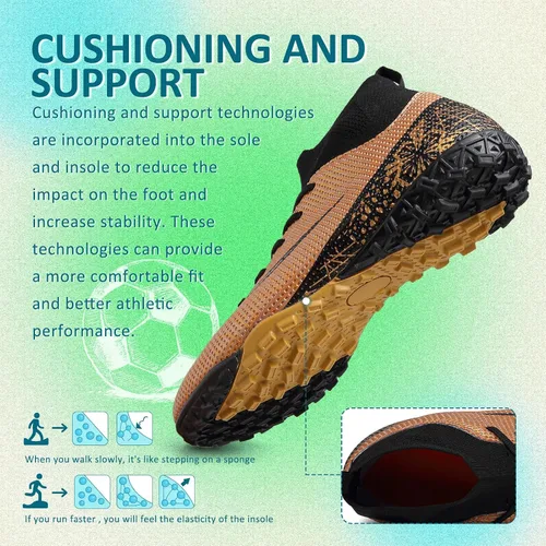 Vista 4 de CBUSTER Soccer Cleats Mens Women Indoor Outdoor Soccer Shoes for Big Boy AGFG