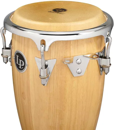 Vista 3 de Latin Percussion LP-JRX-AW Conga Tambor Natural/Cromo